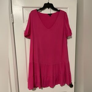 RW & co short pink dress casual